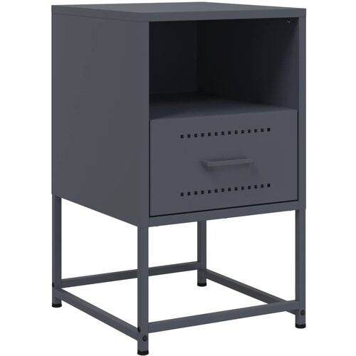 Maison Chic Nočna omarica - Nočna miza antracit 36x39x60,5 cm jeklo, (21687465) Slike