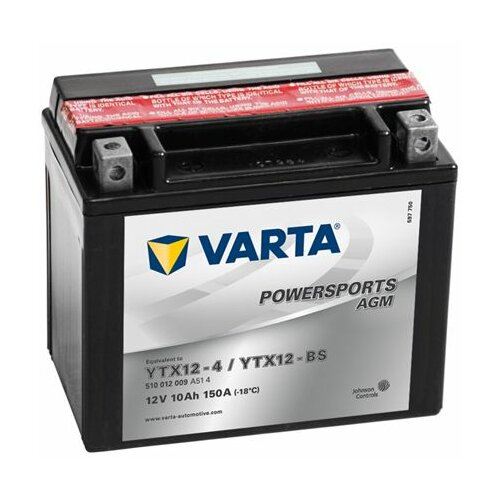 Varta akumulator za skuter 10Ah 150A, YTX12-BS Slike