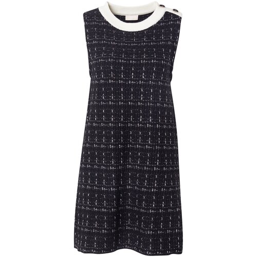 Liu Jo Pletena obleka črna / bela Slike