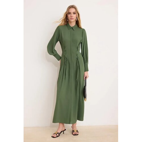 Trendyol Modest Ženska haljina Tctss26Eb00040, Kaki Cene