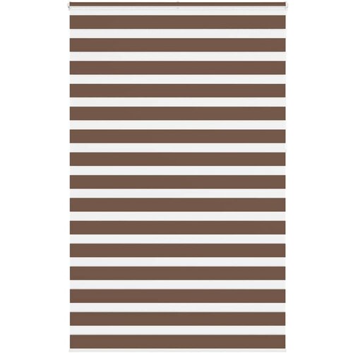 vidaXL Zebra zavjesa Smeđa 140x230 cm Širina tkanine 135 9 cm Poliester - Smeđa 140 x 230 cm Cene