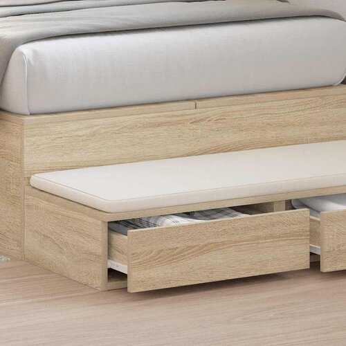 Ladice za krevet s ladicama Sonoma hrast 100 x 36,5 x 16,5 cm Slike