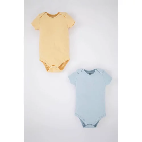 Defacto Baby Boy Corduroy Camisole 2-Piece Short Sleeve Snap Body