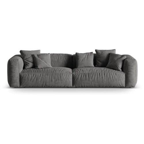 Micadoni Siva sedežna garnitura iz tkanine boucl&amp;eacute; 320 cm Martina &amp;ndash; Home Slike