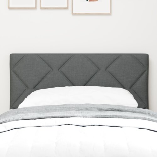 vidaXL led uzglavlje s dijamantnim uzorkom tamno sivo 80 cm tkanina, uzglavlje s dijamantnim uzorkom tamno sivo 80 cm tkanina Cene
