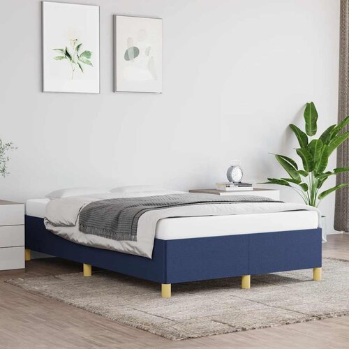 Furnova Posteljni okvir brez vzmetnice moder 120x190 cm blago, (21939039) Slike