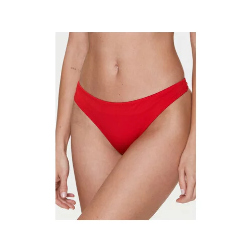 Calvin Klein Swimwear Spodnji del bikini KW0KW02064 Rdeča