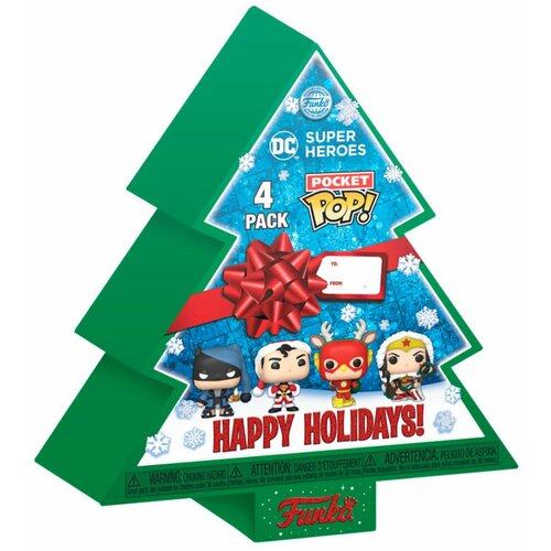 Funko Pocket POP: DC Holiday - Tree Holiday Box 4pcs. Slike