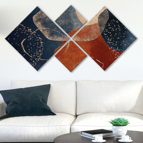 Wallity slika 4MDF1731913066, 60x115 cm, 4 dijela Cijene