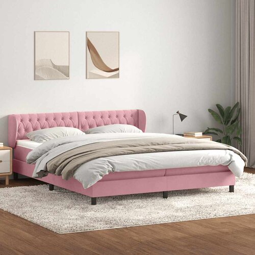 Box Spring krevet s madracima ružičasti 180x210 cm bar&scaron;un Cijene