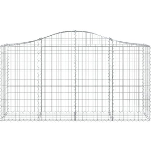  Lučne gabionske ko&amp;scaron;are 6 kom 200x50x100/120cm pocinčano željezo Slike