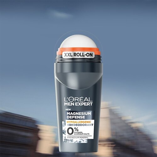 L&amp;acute;Or&amp;eacute;al Paris men expert magnesium defence 48H roll-on brez aluminija 50 ml za mo&amp;scaron;ke Slike