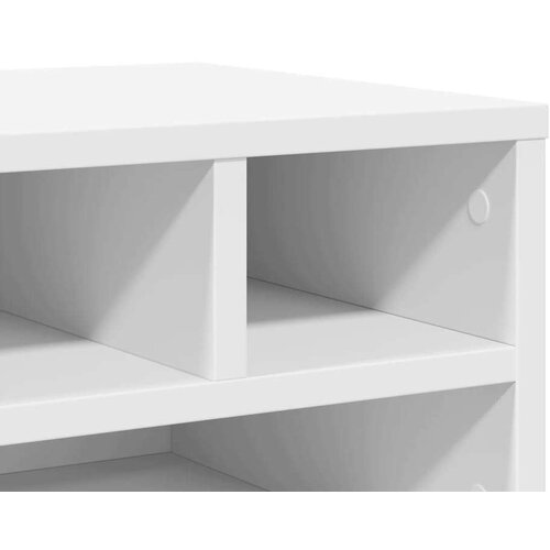 vidaXL Stojalo za tiskalnik belo 40x32x22,5 cm inženirski les Cene