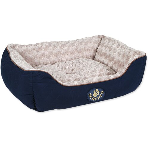 Plaček Pet Products Temno modra plišasta postelja za pse 50x60 cm Scruffs Wilton M – Cene