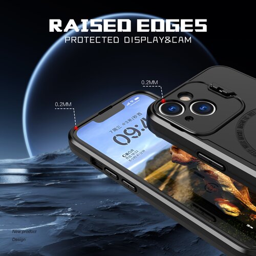 INF Etui za telefon z nevidnim nastavkom za drsno okence, ki &amp;scaron;čiti oči. Black iPhone 15, (21373478) Slike