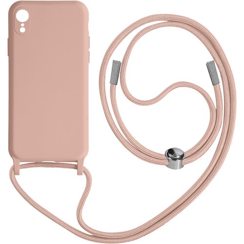 AVIZAR Poltoga etui na vrvico za iPhone XR z mehko notranjostjo, ovratnikom za vrat - roza, (20632166) Cene