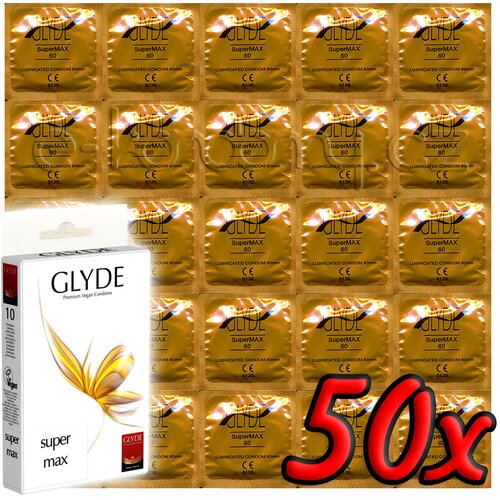 GLYDE Super Max - Premium Vegan Condoms 50 pack Cene