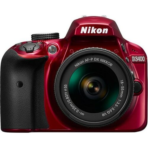 Nikon D3400 SET sa 18-55mm VR AF-P Red digitalni fotoaparat Slike