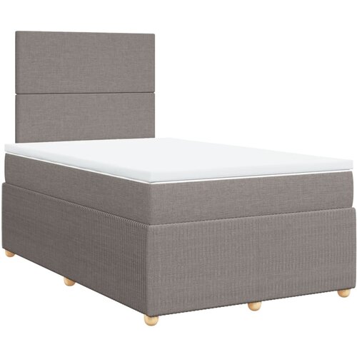 Maison Chic Box spring postelja - Vzmetna postelja z vzmetnico taupe 120x190 cm blago SL11419, (21884760) Cene
