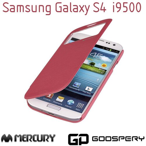  Preklopni ovitek / etui / zaščita Mercury Easy View Cover za Samsung Galaxy S4 i9500 - roza Cene