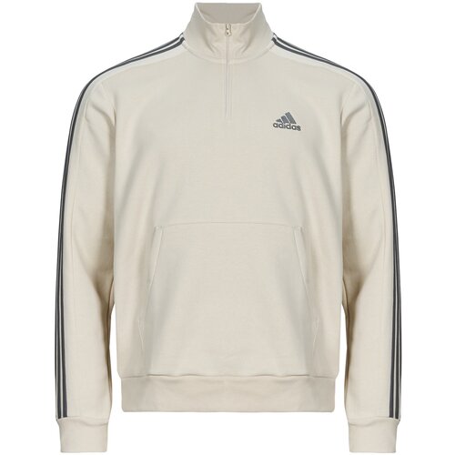 Adidas Essentials Fleece 3-Stripes 1/4-Zip Sweatshirt Bež Slike