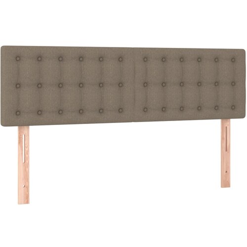 vidaXL Posteljno vzglavje 2 kosa taupe 72x5x78/88 cm blago, (20738909) Cene