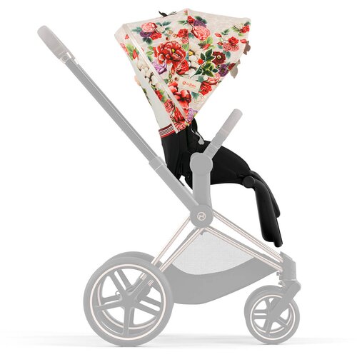 Cybex Sedežna enota Priam 4.0 platinum spring blossom light beige Slike