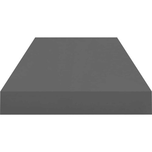 VidaXL Stenske police 4 kosi visok sijaj sive 60x23,5x3,8 cm MDF Slike