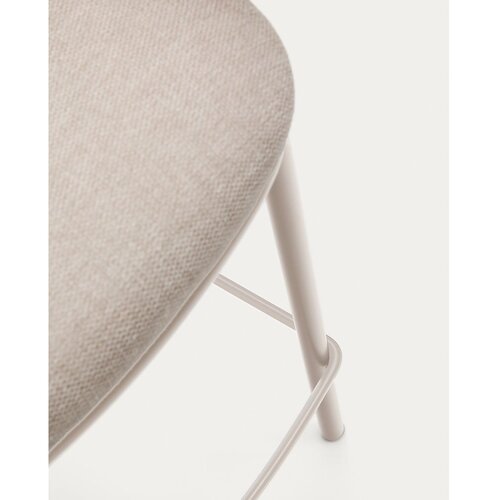 Kave Home Kremno bel barski stol (vi&amp;scaron;ina sedeža 65 cm) Maina &amp;ndash; Slike