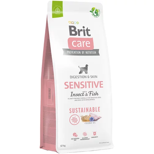 Brit Care Dog Sustainable Sensitive riba & insekti - Varčno pakiranje: 2 x 12 kg