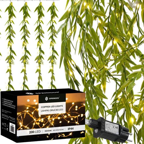  Svjetlosna zavjesa 200 LED dioda toplo bijela Cene