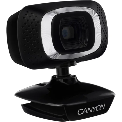 Canyon C3, 720P HD webcam with USB2.0. connector, 360° rotary view scope, 1.0Mega pixels, Resolution...