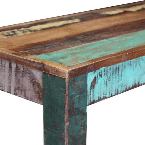 Klupa od masivnog obnovljenog drva 110 x 35 x 45 cm Slike