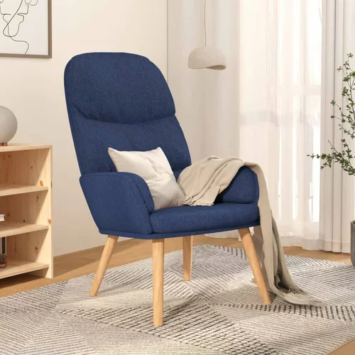  Stolica za opuštanje od tkanine plava