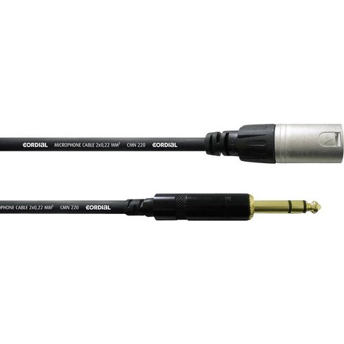 Cordial Mikrofonski kabel \, 1\,5 m\, REAN XLR-M/banana 6\,3 mm\, črne barve, (20428168) Cene
