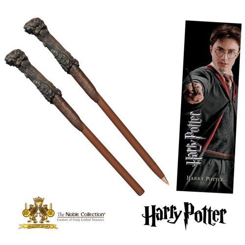 Noble Collection Harry Potter Harry Potter wand pen pisalo in bookmark Slike