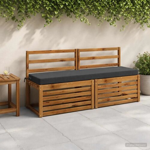  Jastučić za klupu SOEST 100% poliester Antracit 150 x 40 x 8 cm - Antracit 150 x 40 x 8 cm Poliester Cene