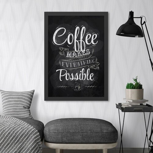 Wallity uramljena slika Coffee 2, 55x75 cm Cene