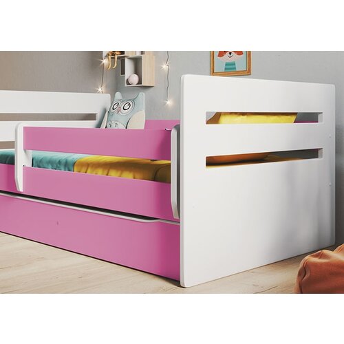 HAPPYKIDS OTRO�KA POSTELJA TED 180X80 (VE� BARV)-Bela/Roza Cene