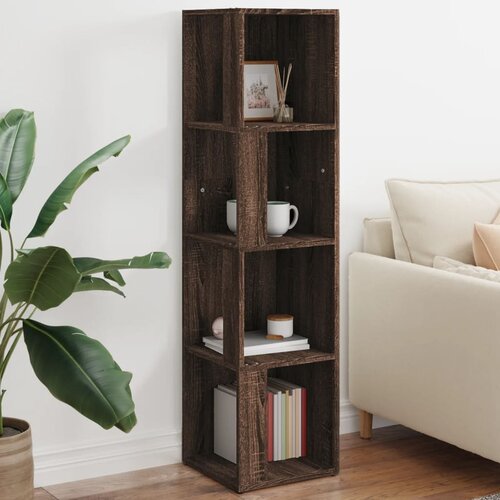The Living Store Kotna omarica rjav hrast 33x33x132 cm inženirski les - Kotna Omara, (21429373) Slike