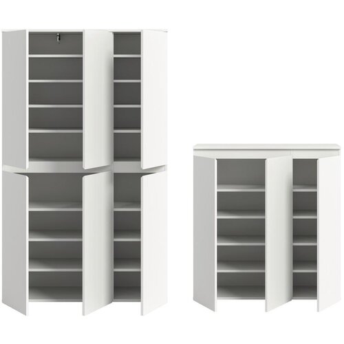 Livetastic Garderobna Omara Scarpa, Bela, 2 Kos Slike
