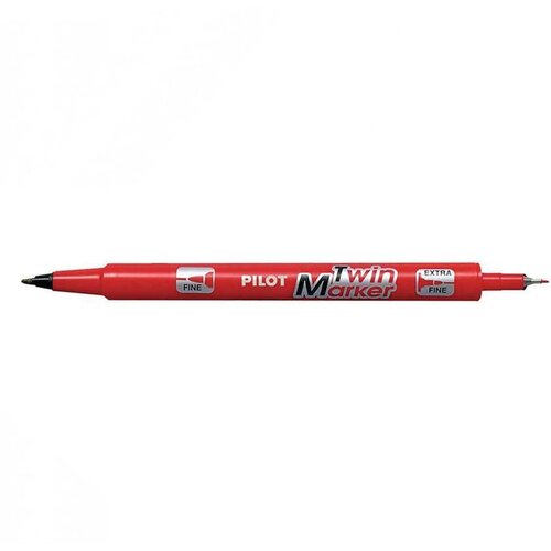 Pilot Twin Marker, obostrani, Crvena Cijene