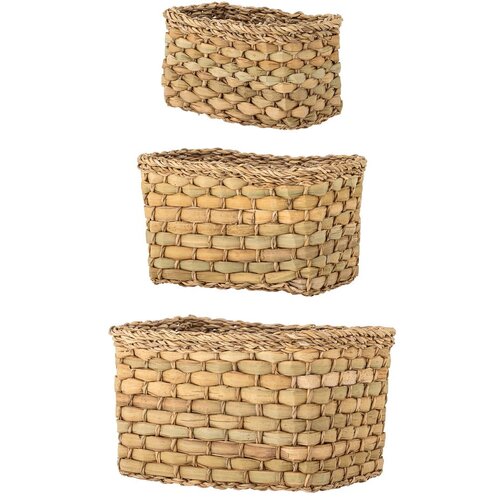 Bloomingville Košare u setu 3 kom od morske trave 26x16x16 cm Ramon – Cijene
