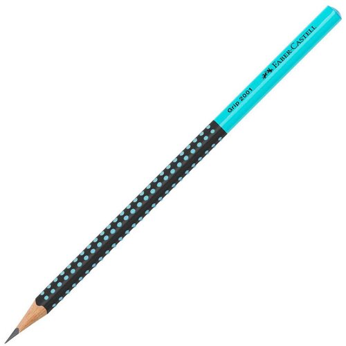 Faber-Castell Grafitni svinčnik Grip, HB, črno turkizen Cene