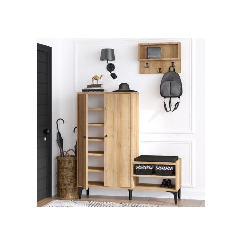 Hanah home Ormarić za cipele 120x137x35cm Hrast Cene