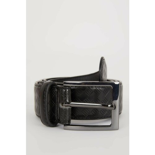 Defacto Man Rectangle Clasp Faux Leather Classic Belt Cene