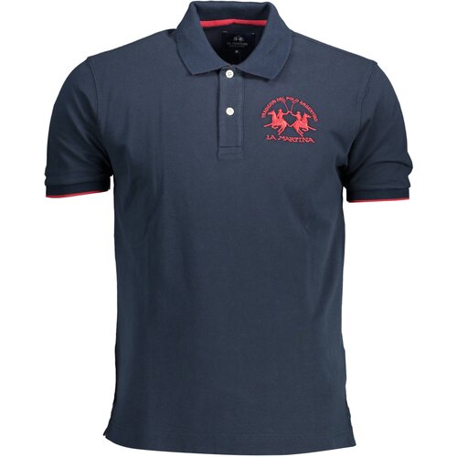 La Martina MEN&amp;amp;#39;S SHORT SLEEVED POLO SHIRT BLUE Slike