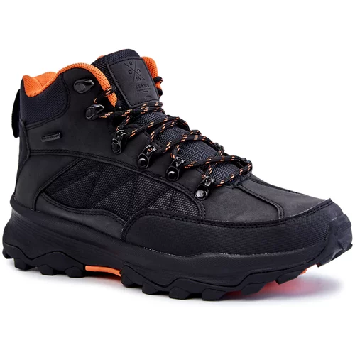 Kesi Men's Warm Trekking Shoes Cross Jeans KK1R4018C Black