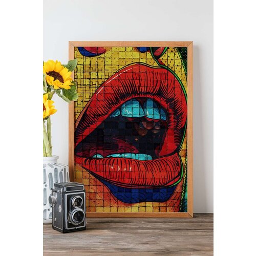 Wallity uramljena slika Popmosaıc28, 33x48 cm Cene
