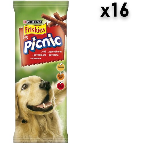 Friskies picnic poslastice za pse, govedina, 16x42g Slike